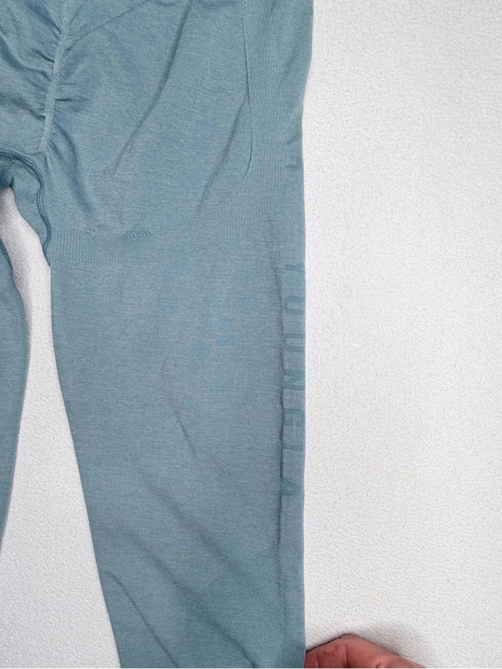 YoungLA Legacy Seamless Scrunch Leggings•YLAW1062• Dusty Blue - Picture 9 of 16